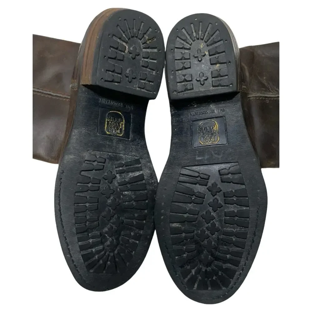 Dan Post Brown Leather Western Work Boots